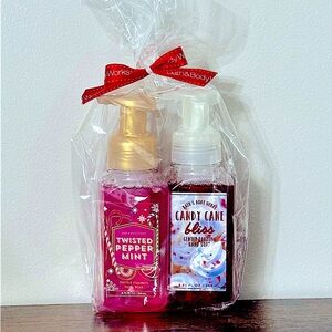 Bath & Body Works Twisted Peppermint & RARE Candy Cane Bliss Hand Soap Set - NWT